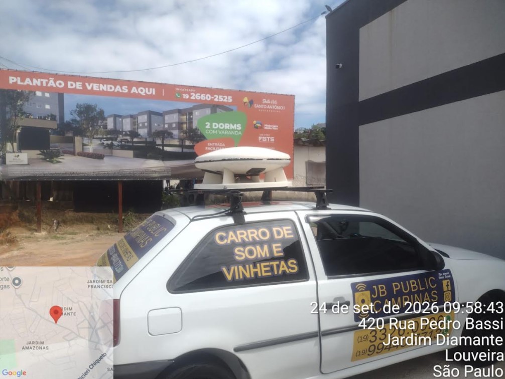 Carro de som da JB Public em Campinas e região